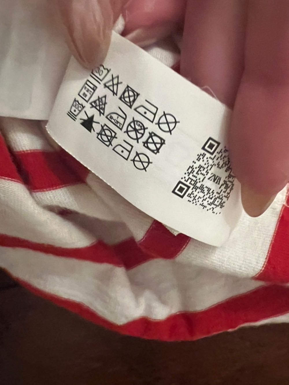 Zara Red & White Stripe Short Sleeve Tee - S - 100% Cotton - Picture 6 of 7